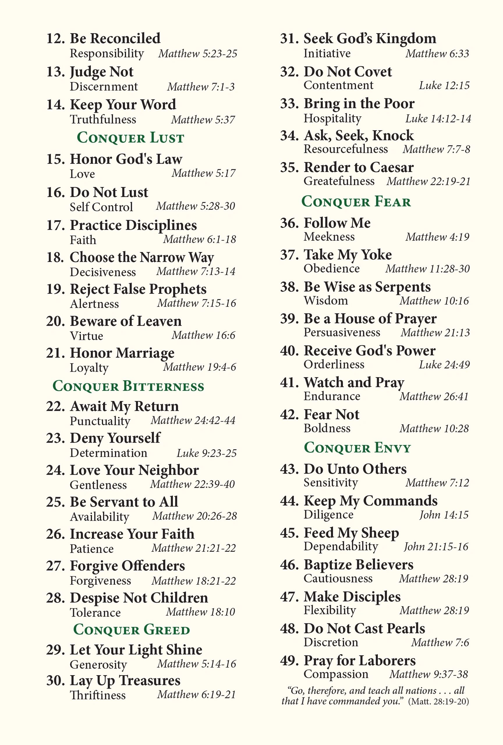 Commands of Christ