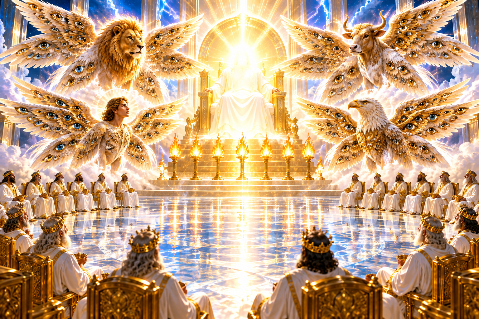 Why Are Twenty-Four Elders Around the Throne of God?